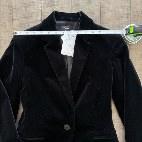 Theory Black Velvet Jacket - Picture 3 of 9
